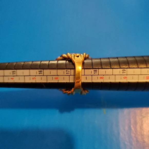 Large goldtone Cocktail Ring size 7 - Picture 4 of 12